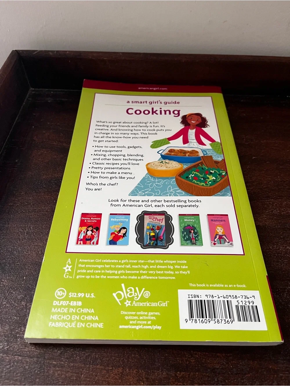 American Girl A Smart Girl's Guide Cooking - Green Cover